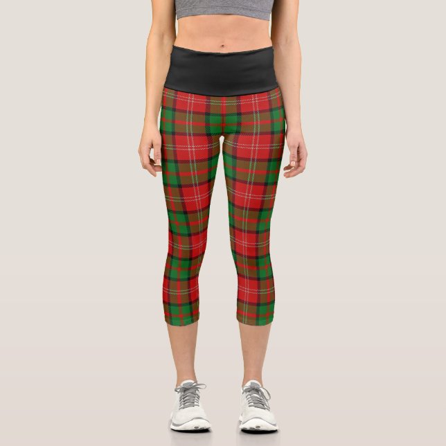 Leggings Capri Clan Classique Nisbet Nesbitt Tartan Plaid (Recto)
