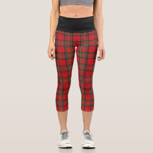 Leggings Capri Clan classique Stewart Tartan Plaid