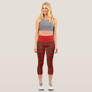 Leggings Capri Clan Grant Tartan Plaid