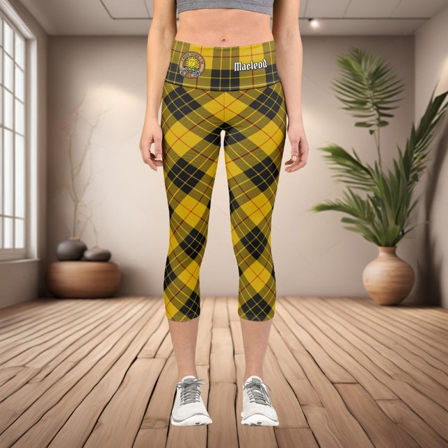 Leggings Capri Clan Macleod de Lewis Tartan (Créateur téléchargé)