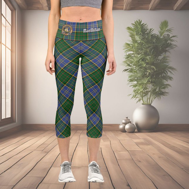 Leggings Capri Clan MacMillan Chasse Tartan (Créateur téléchargé)