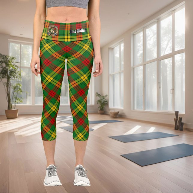 Leggings Capri Clan MacMillan Tartan (Créateur téléchargé)