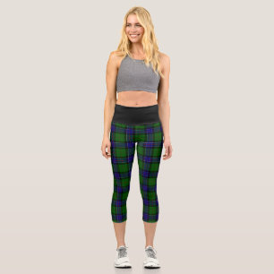 Leggings Capri Clan Sinclair Tartan Motif
