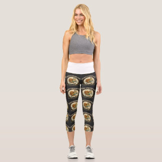 Leggings Capri Club des Marcheurs Réguliers Drôle Coureur Escargo