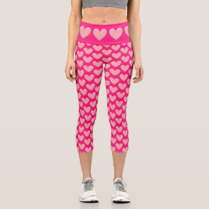 Leggings Capri Coeurs Puffy Rose