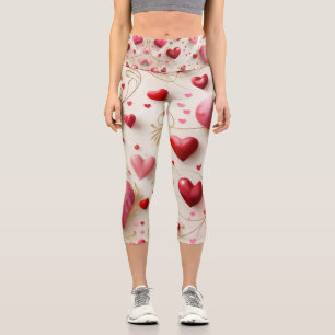 Leggings Capri Cœurs qui tombent
