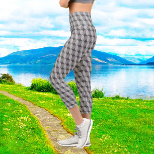 Leggings Capri Collants Capri à motif mono des années 60