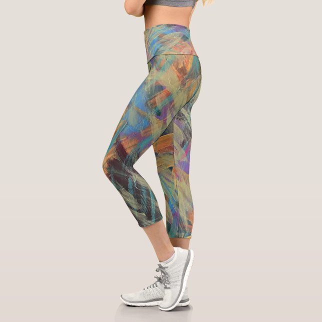 Leggings Capri Collants Capri Averses de Printemps (Gauche)