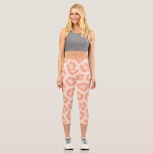 Leggings Capri Collants imprimés guépard albinos   Anim Blush & C