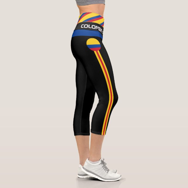 Leggings Capri Colombie & Colombien Drapeau mode, Fitness, Sports (Droite)