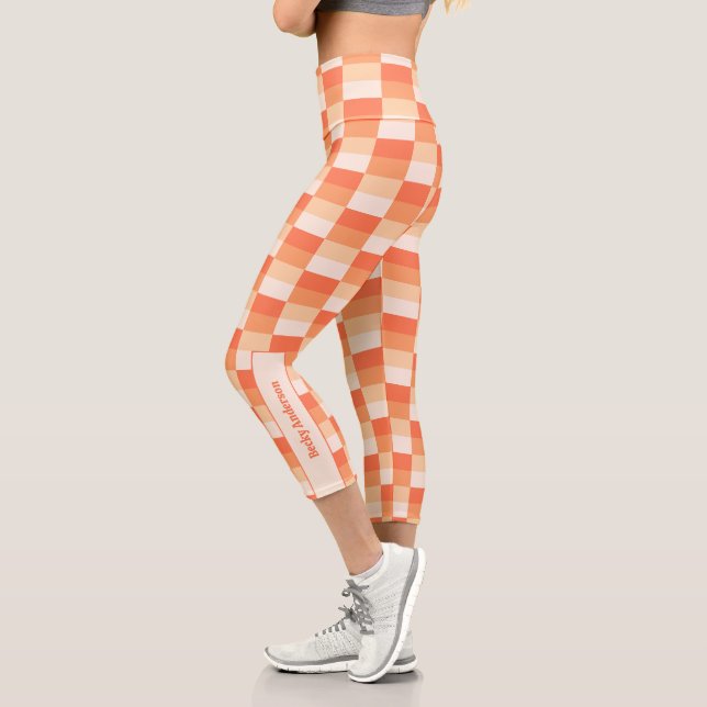 Leggings Capri Combinaison de couleurs des flammes d'une bougie (Gauche)