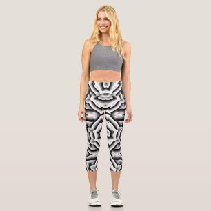 Leggings Capri Conception de Capri symétrique unique à haut taill