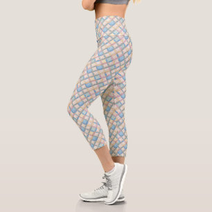 Leggings Capri Conception de courtepointe à fenêtre de cathédrale