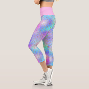 Leggings Capri Conception de la série Galaxie Sirène 10