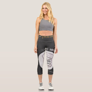 Leggings Capri Conception de stéthoscope en forme de cœur en mode