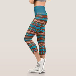 Leggings Capri Conception géométrique de Cameron Gorge de style s