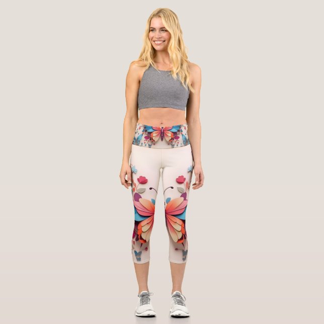Leggings Capri Conception papillon (Recto)