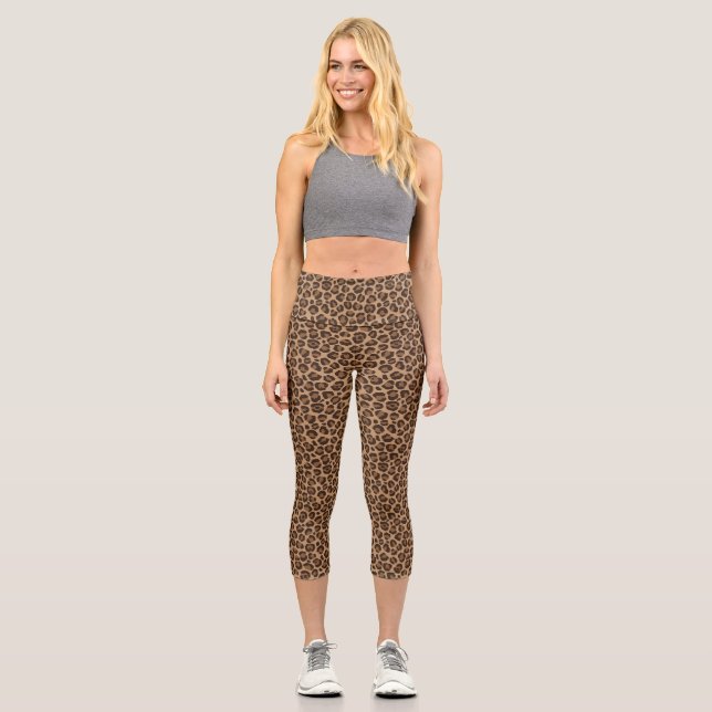 Leggings Capri Conception Série Léopard Classique 12 (Recto)