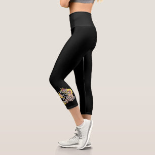 Leggings Capri Conserver le calme et quelque chose de Plante - Ga