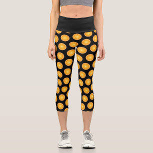 Leggings Capri Cool Juicy Orange tranches de fruits motif sur noi