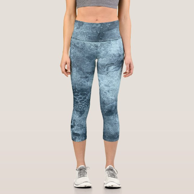 Leggings Capri Corail bleu (Recto)