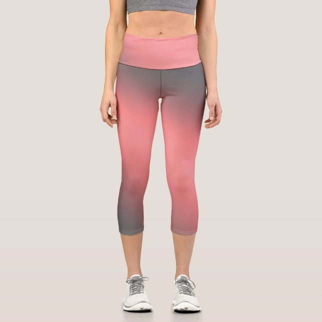 Leggings Capri Coral gris clair de lune ombre (Recto)