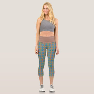 Leggings Capri couleurs mocha et mode
