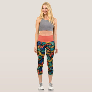 Leggings Capri Couleurs torsadées - dynamisme pour votre style