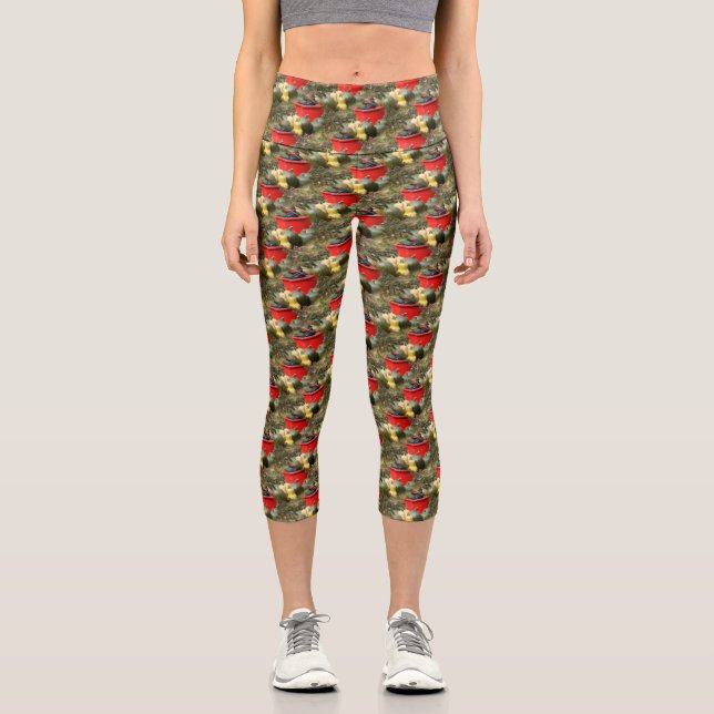 Leggings Capri Country Garden Squash Nature Motif (Recto)