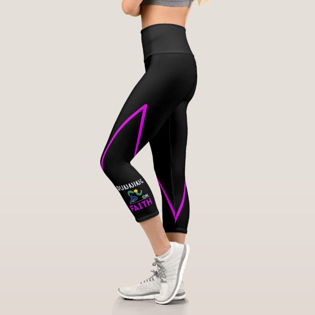 Leggings Capri Courir sur la foi Christian Runner (Gauche)