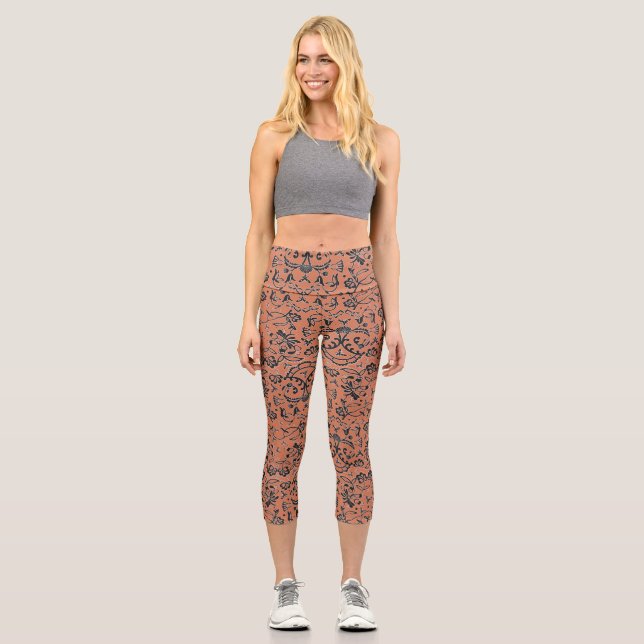 Leggings Capri Création de broderies de Crochet 2 (Recto)