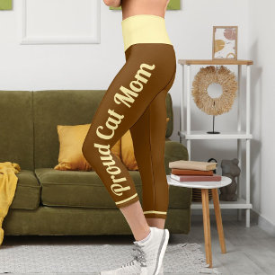 Leggings Capri Crème Personnalisée Vintage Rétro Classique Amour 