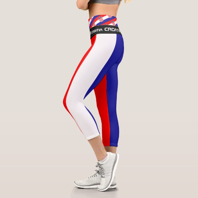 Leggings Capri Croate & Croate Drapeau mode, sport / Fitness (Gauche)