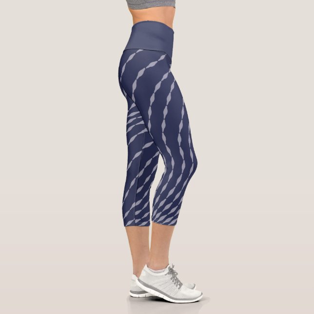 Leggings Capri Cultures de flux de marée : Leggements de vague ry (Droite)