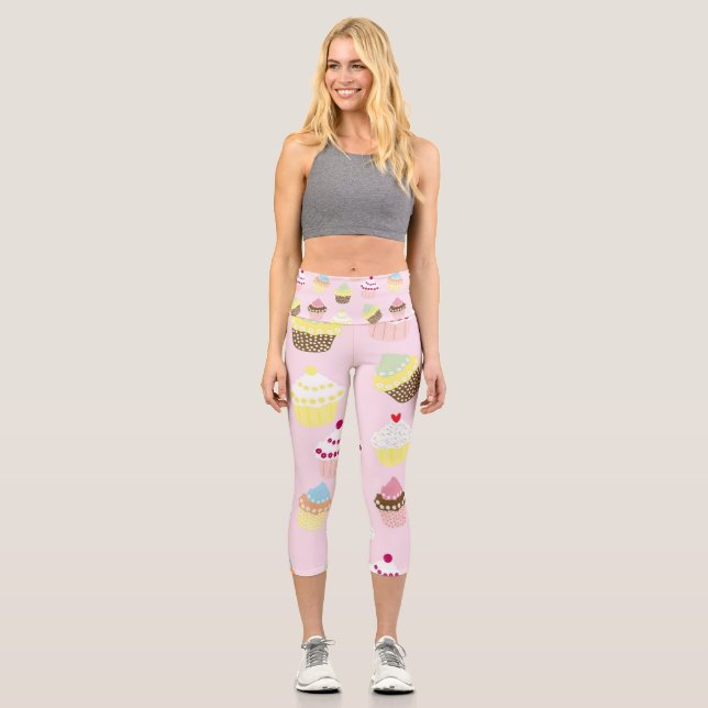 Leggings Capri Cutie Pie Cupcakes (Recto)