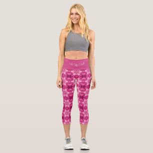 Leggings Capri Débardeur de l'étoile rose Abstraite