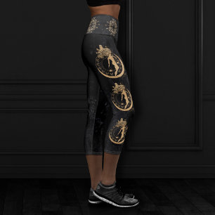 Leggings Capri Déesse du Zodiaque   Astrologie de la bibliothèque