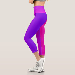 Leggings Capri Dégradé rose néon et violet
