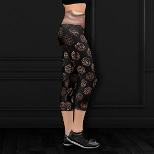 Leggings Capri Dés RPG   Imaginaire cuivre Retro Tabletop PnP Gam