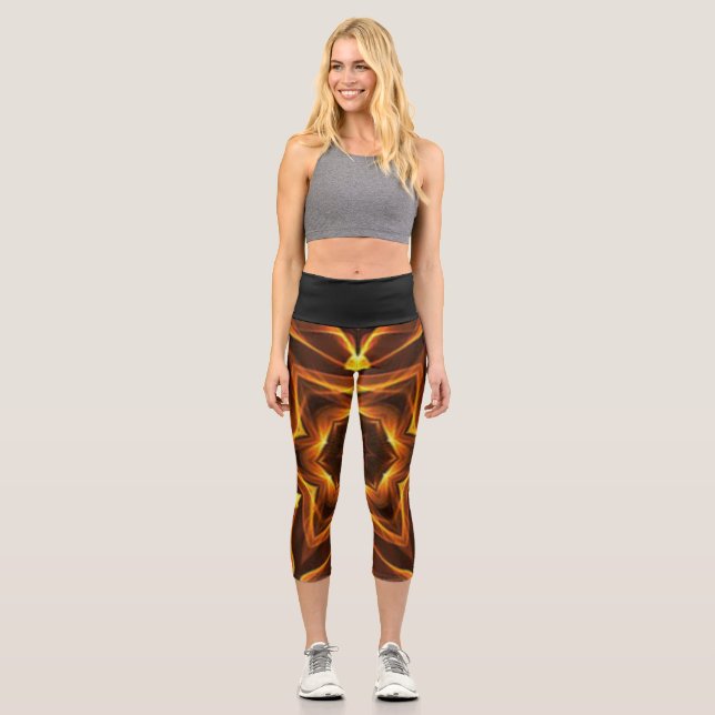 Leggings Capri Design Étrange/Exotique 03D ~ Hors Du Crucible ~ (Recto)