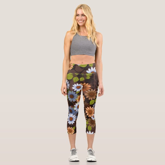 Leggings Capri Design floral 2 (Recto)