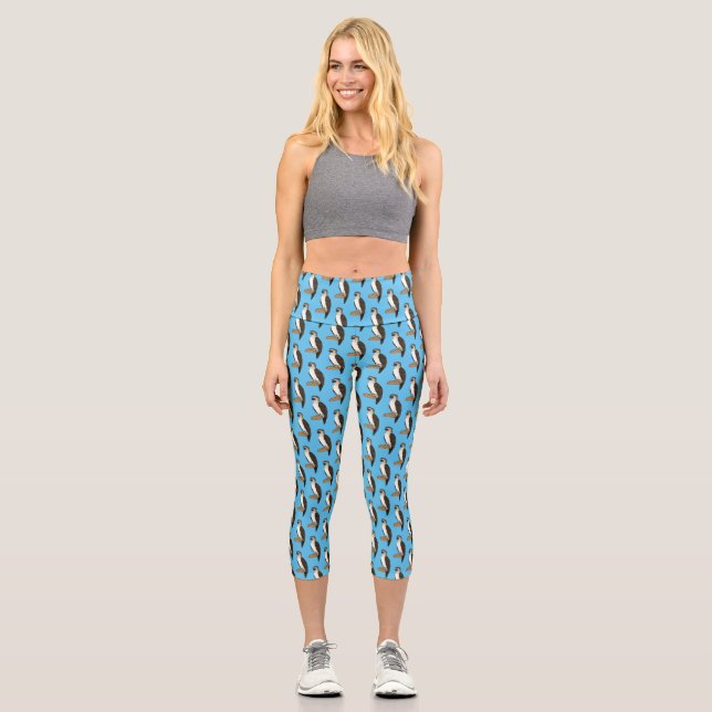 Leggings Capri dessin animé d'aigle des Philippines (Recto)