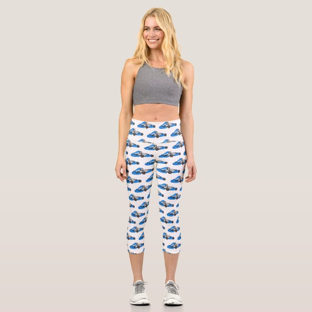 Leggings Capri dessin animé de Kart racing (Recto)