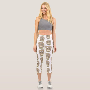 Leggings Capri Dessin d'adorable hamster