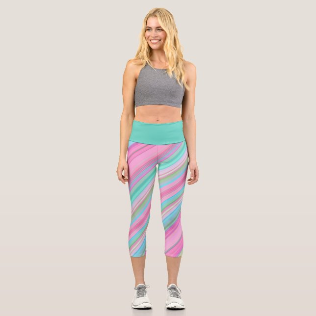 Leggings Capri Diagonale colorée (Recto)