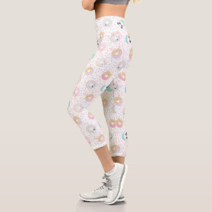 Leggings Capri Dinuts D'Animaux Et Parfums Mignons
