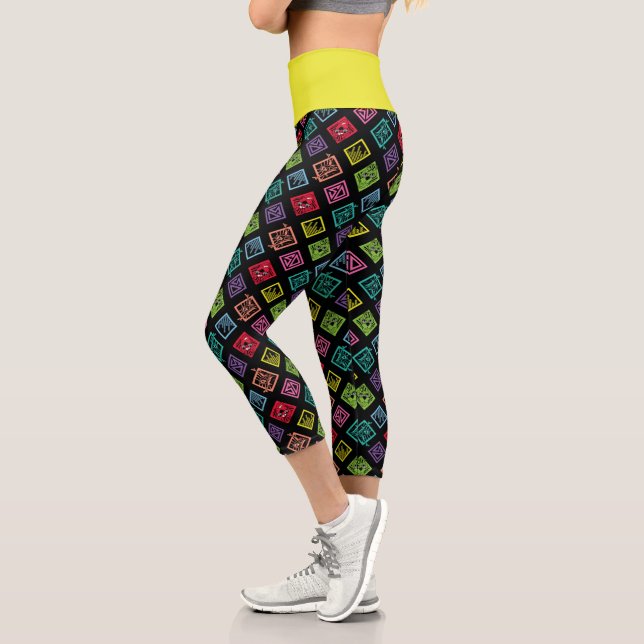 Leggings Capri DJ Scooby-Doo Motif (Gauche)