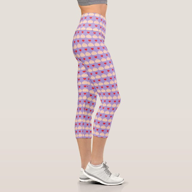 Leggings Capri Doublage d'amour Ube haute taille Capris (Droite)