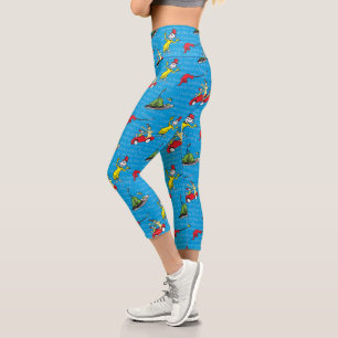 Leggings Capri Dr Seuss Oeufs verts et Motif de livres de conte