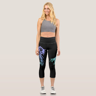 Leggings Capri Dragon Tribal